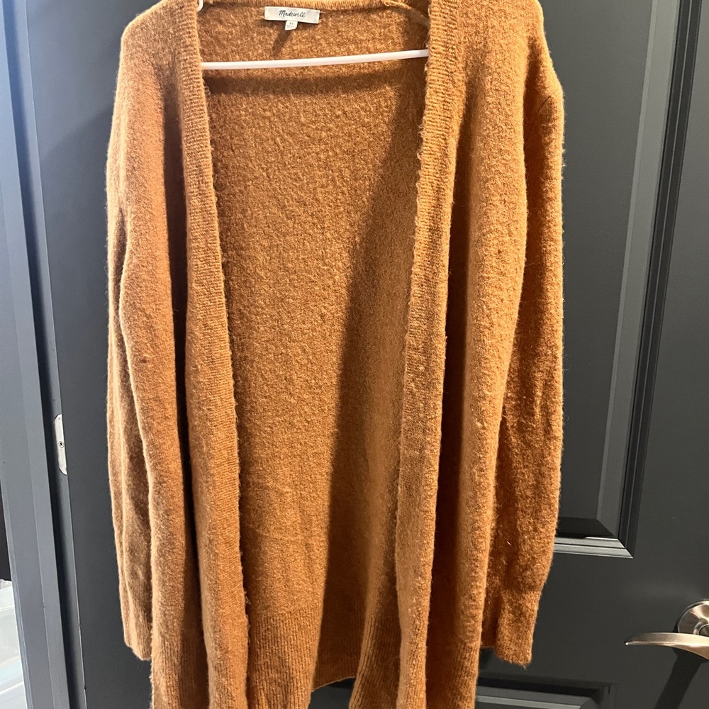 Madewell oversized camel color cardigan